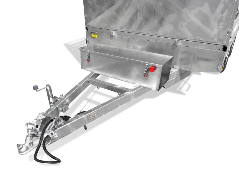 12x7 flat top cattle hydraulic tipper trailer-